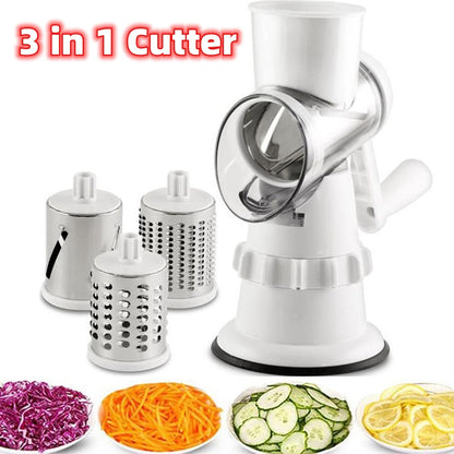 3 In 1 Vegetable Slicer Manual Kitchen Accessories Grater